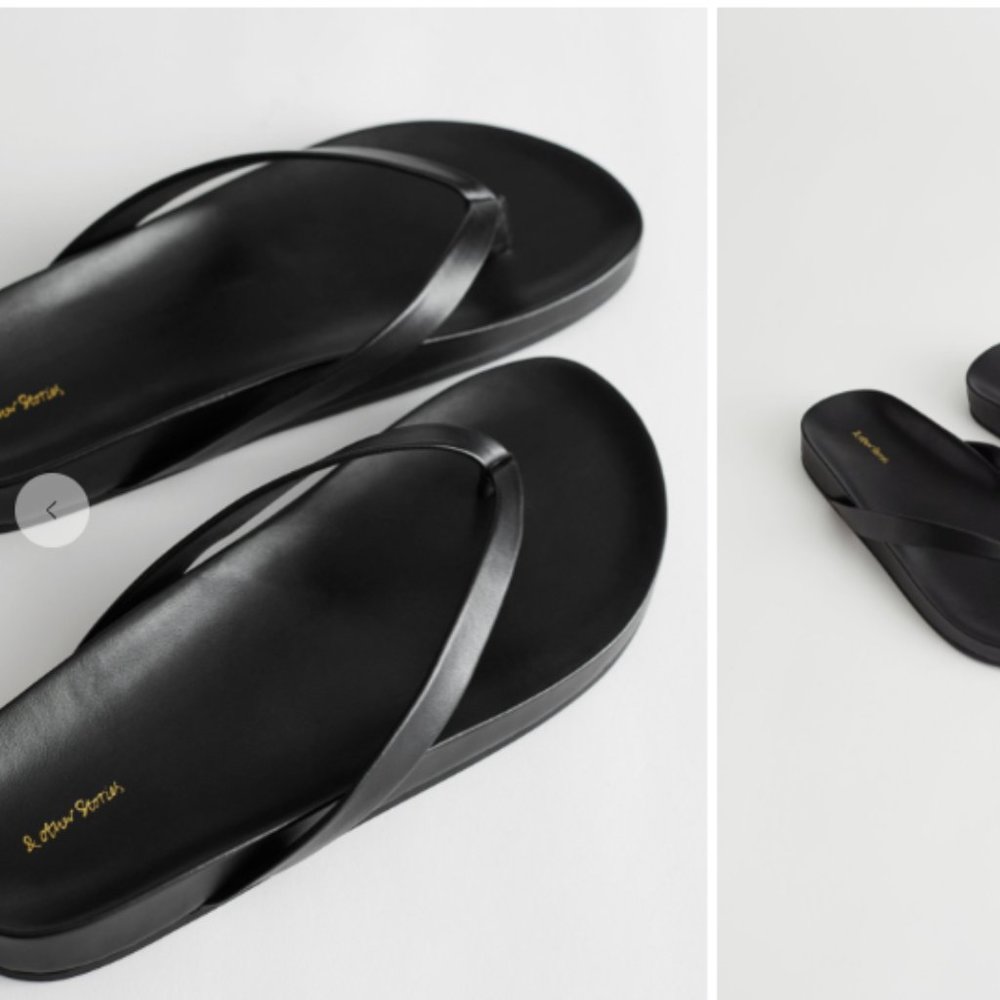 NEW | & Other Stories | Leather Flatform Sandals
